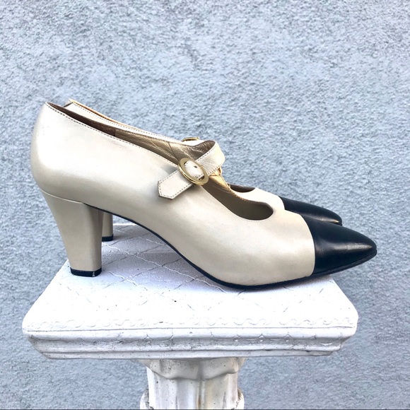 Valero Martinez Spectator Black/Ivory Shoes Sz 7.5 - Picture 4 of 8